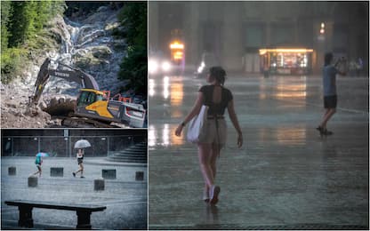 Maltempo, da Milano a Torino nubifragi e grandinate. FOTO