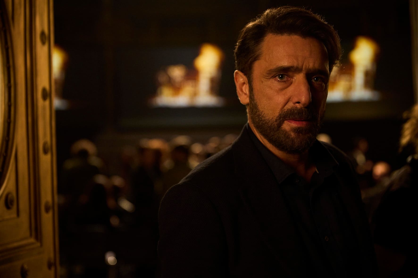 Giannini sul set del film "GIOCO PERICOLOSO" 