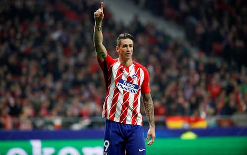 epa06344759 Atletico de Madrid's Fernando Torres during the UEFA Champions League group stage match between Atletico Madrid and AS Roma at the Wanda Metropolitano stadium in Madrid, Spain, 22 November 2017.  EPA/JUANJO MARTIN