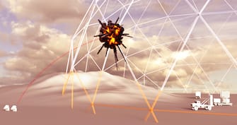 Iron Dome is a mobile air defense system. The system is designed to intercept and destroy short-range rockets and artillery shells. It is a system to protect Israel country from threats. 3d render