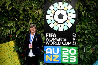 AUCKLAND, NEW ZEALAND - OCTOBER 22: Coach Milena Bertolini of Italy arrives at the FIFA Women's World Cup 2023 Final Tournament Draw at Aotea Centre on October 22, 2022 in Auckland, New Zealand. (Photo by Joe Allison - FIFA/FIFA via Getty Images)