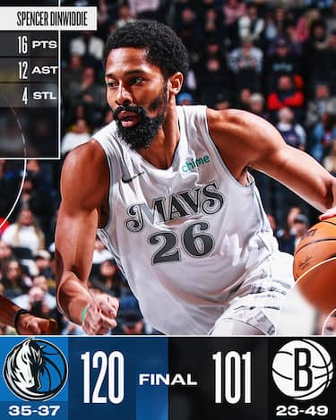 BROOKLYN NETS-DALLAS MAVERICKS 101-120