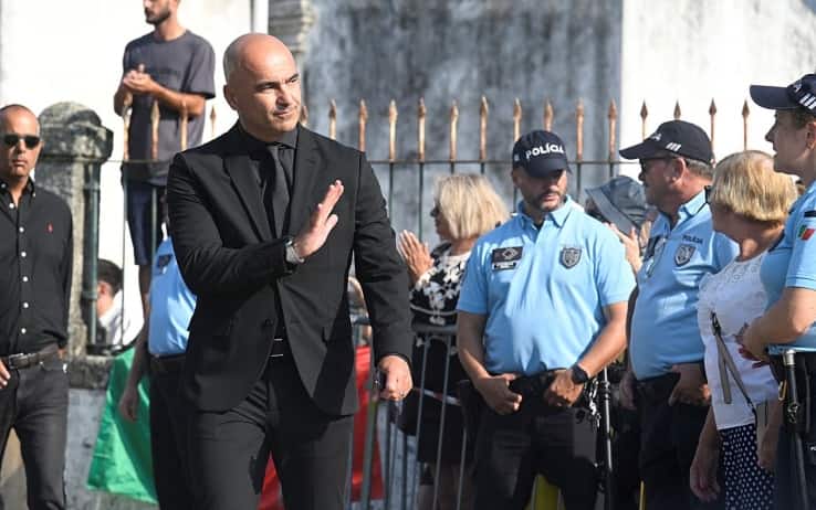 Roberto Martinez funerale Diogo Jota