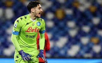 Il portiere del Napoli Alex Meret