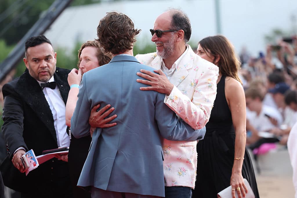 La complicità di Andrew Garfield e Luca Guadagnino Andrew Garfield e Luca Guadagnino