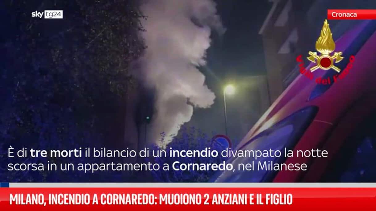 milano incendio a cornaredo muoiono 2 anziani e il figlio