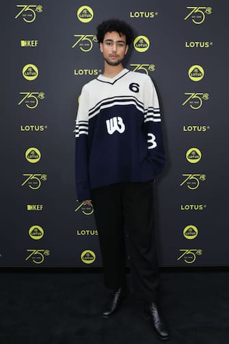 LONDON, ENGLAND - JULY 27: Archie Madekwe attends launch of Lotus London, the first flagship in Europe for Lotus cars, on July 27, 2023 in London, England. (Photo by Dave Benett/Getty Images for Lotus)
