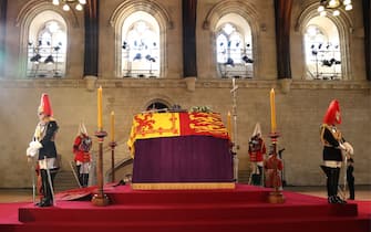 Elisabetta II al palazzo di Westminster