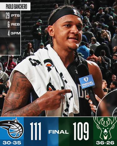 MILWAUKEE BUCKS-ORLANDO MAGIC 109-111