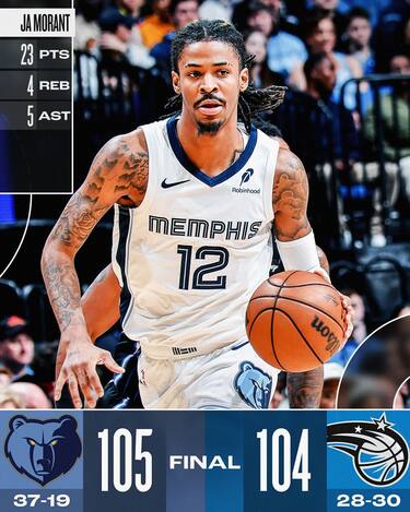 ORLANDO MAGIC-MEMPHIS GRIZZLIES 104-105