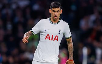 Tottenham Hotspur's Cristian Romero in action during the UEFA Champions League group D match at the Tottenham Hotspur Stadium, London. Picture date: Wednesday October 26, 2022.