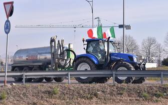 Farmers demonstrate with tractors in Cologno al Serio, Italy, 30 January 2024
ANSA/MICHELE MARAVIGLIA