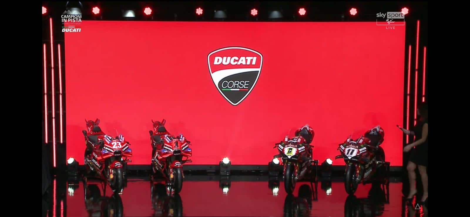 MotoGP e Superbike, le 4 Ducati sul palco