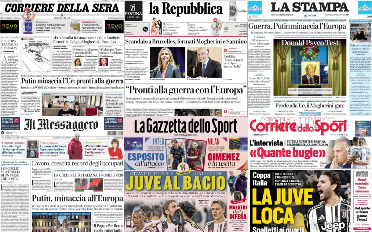 December 3 Newspaper Review: Top Headlines & Press Coverage