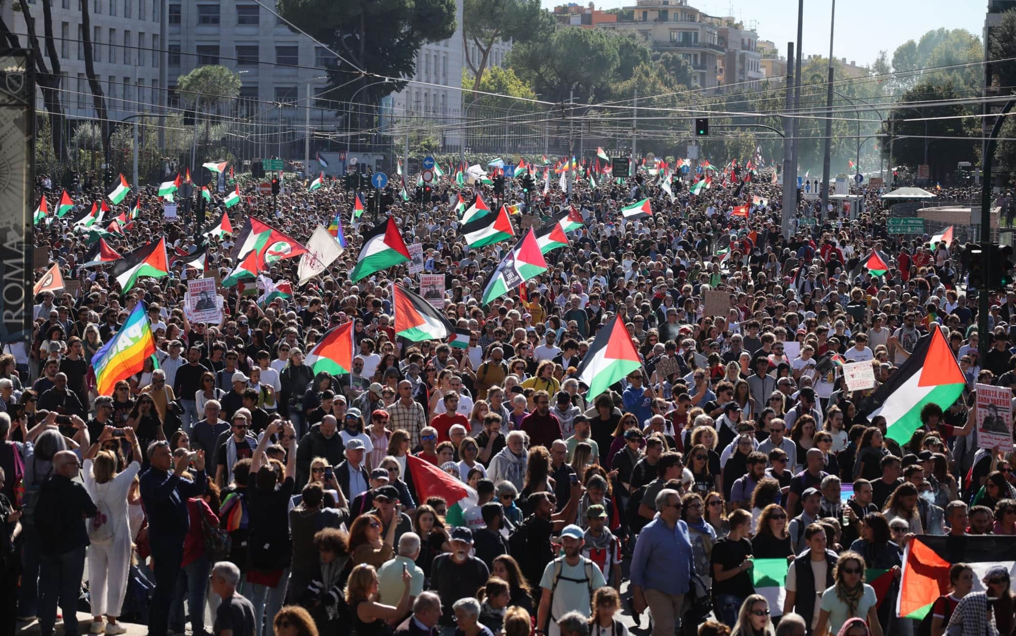 manifestazione a roma