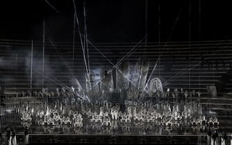 Un momento della serata inaugurale del 100/o 'Arena Opera Festival', Verona, 16 giugno 2023. 
ANSA/ UFFICIO STAMPA ++HO - NO SALES EDITORIAL USE ONLY++