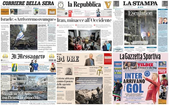 Le prime pagine dei quotidiani di oggi 15 giugno: la rassegna stampa di Sky TG24 Le prime pagine dei quotidiani di oggi 15 giugno: la rassegna stampa di Sky TG24