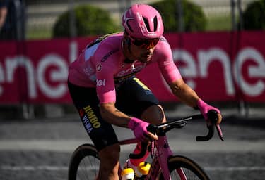 Slovenian rider Primoz Roglic, of Jumbo-Visna Team, in action during the last stage of the 2023 Giro d'Italia cycling race, Rome, Italy, 28 May 2023. ANSA/RICCARDO ANTIMIANI
