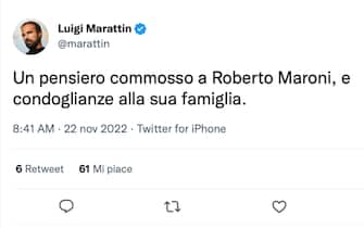 roberto maroni morto cordoglio