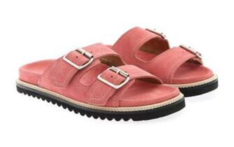 Sandali rosa con doppia fibbia Paul Smith