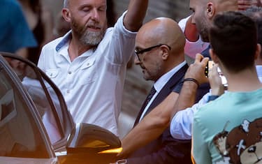 Gennaro Sangiuliano, ex ministro della Cultura, esce dal ministero, Roma, 6 settembre 2024./// Former Italian Culture Minister Gennaro Sangiuliano leaves the ministry, in Rome, Italy, 06 September 2024. Gennaro Sangiuliano resigned as culture minister on Friday after being embroiled in a scandal over an 'advisor' he had an affair with. He said his resignation was "irrevocable" in a letter to Premier Giorgia Meloni.
ANSA/MASSIMO PERCOSSI