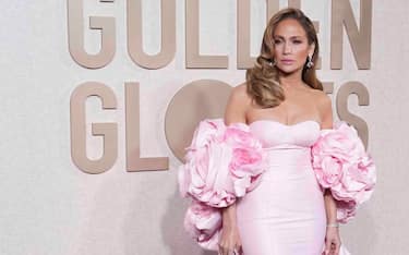 Jennifer Lopez attends the arrivals of The 81st Annual Golden Globe Awards at The Beverly Hilton Hotel in Beverly Hills, CA on January 7, 2024. (Photo by Sthanlee Mirador/SipaUSA)