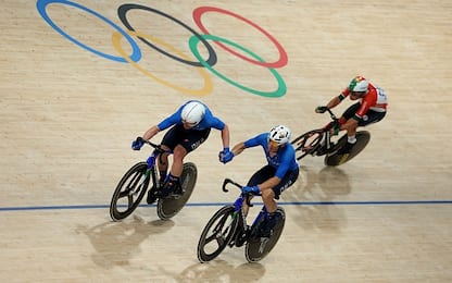 Olimpiadi Parigi, Italia argento nella Madison con Viviani e Consonni