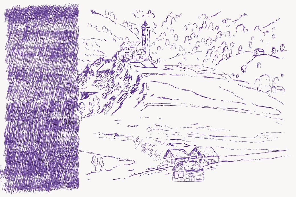 Alpi e santuari di Samuel Butler. Illustrazione © Emi Ligabue