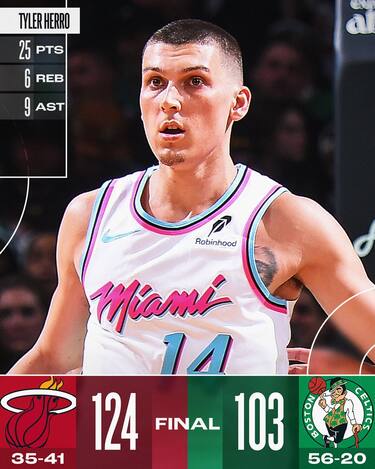 BOSTON CELTICS-MIAMI HEAT 105-124