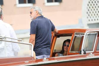 VENICE, ITALY - AUGUST 29: George Clooney and Amal Clooney are seen arriving at Hotel Cipriani ahead of the 80th Venice International Film Festival 2023 on August 29, 2023 in Venice, Italy. (Photo by Jacopo Raule/GC Images )