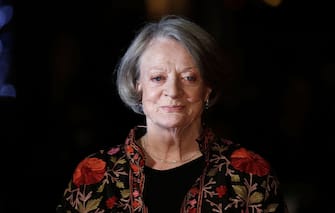 LONDON, ENGLAND - OCTOBER 13:  Maggie Smith arrives at "The Lady In The Van" - Centrepiece Gala, at Odeon Leicester Square on October 13, 2015 in London, England.  (Photo by John Phillips/Getty Images for BFI)