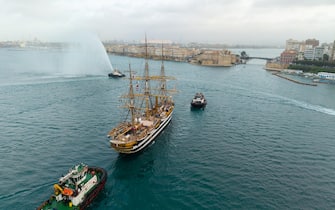 Amerigo Vespucci arrivo dell'Amerigo Vespucci a Taranto (credit: Andrea Modica)