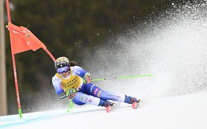 Mandatory Credit: Photo by Pontus Lundahl/TT/Shutterstock (15184886b)
Federica Brignone in action during the first run of the women's giant slalom event during the FIS Alpine Skiing World Cup in Are, Sweden, on March 8, 2025.
Alpine Skiing Wc Giant Slalom, Åre, Sverige - 08 Mar 2025