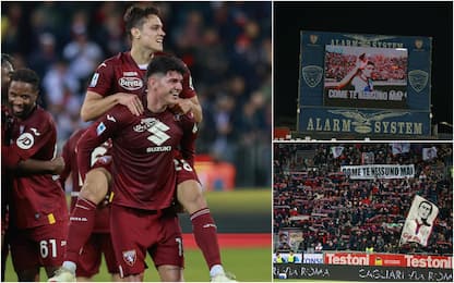 Serie A, Cagliari-Torino 1-2. Lo stadio ricorda Gigi Riva. VIDEO