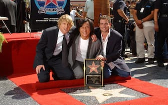 FEAT4298 - Image9942984B - JACKIE CHA HONORING WITH THE 2,205 STAR ON THE HOLLYWOOD WALK OF FAME - (L TO R ) - LOS ANGELES, CA - OCT. 4, 2002