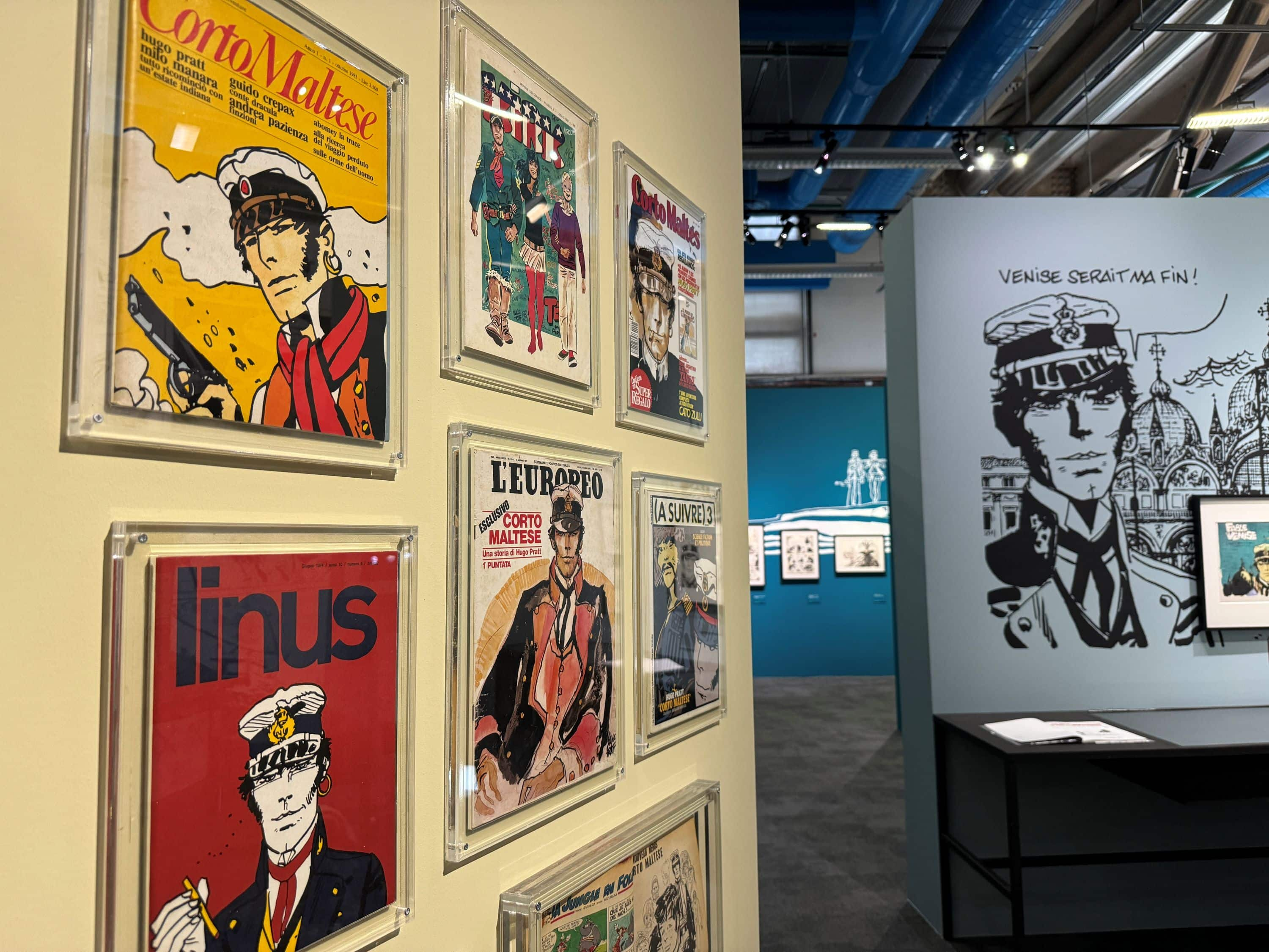 La mostra “La BD à tous les étages” al Centre Pompidou di Parigi ha una sezione interamente dedicata a Corto Maltese, personaggio creato da Hugo Pratt