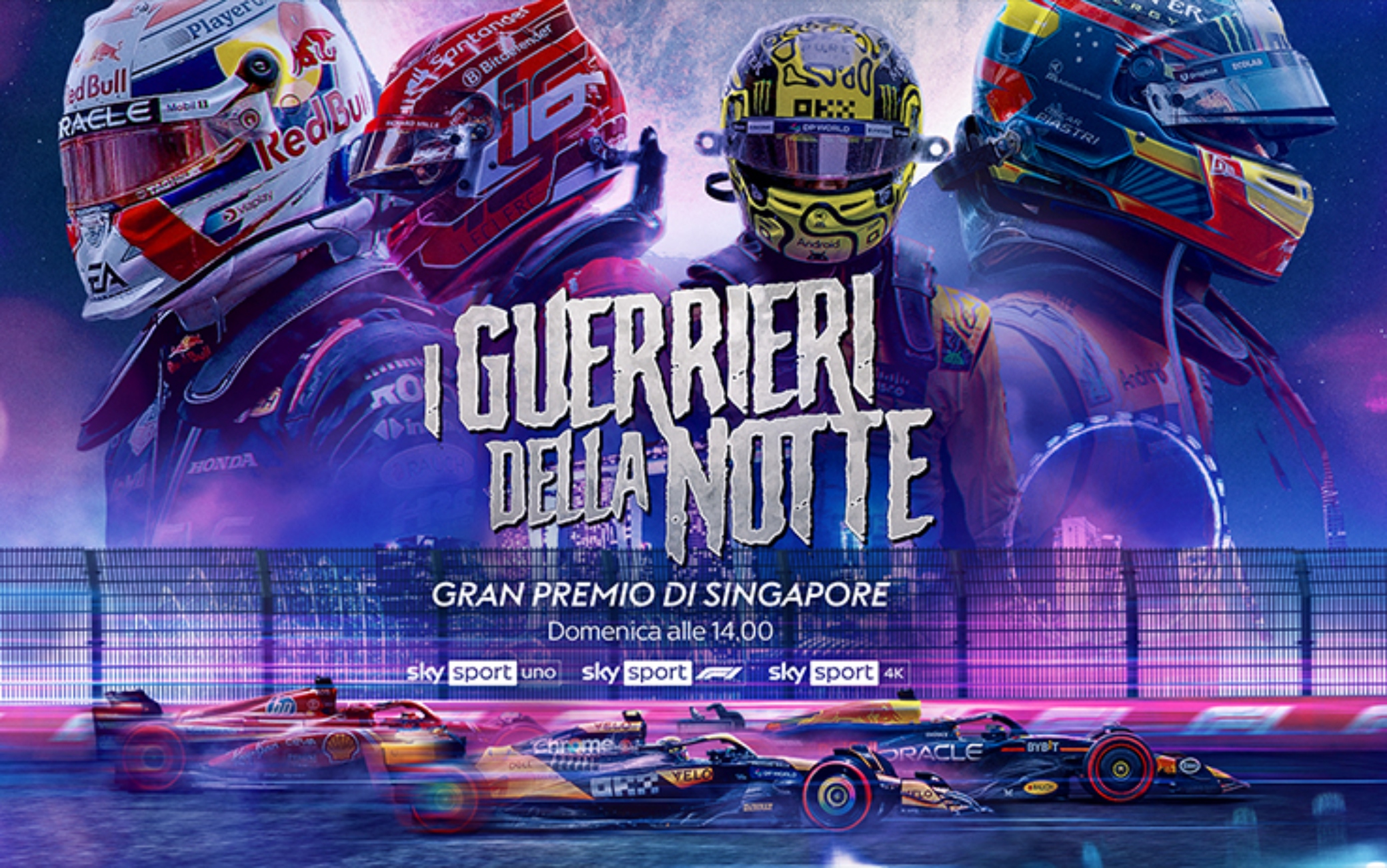La F1 a Singapore: domenica GP alle 14 su Sky