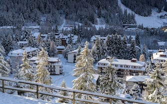 Winter season in Ponte di Legno, Vallecamonica, Brescia province, Lombardy district, Italy, Europe