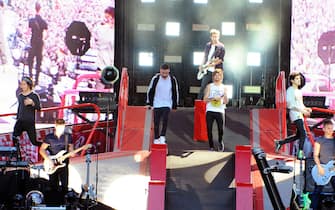 One Direction UK boygroup One Direction performing live at a concert during their 'Where We Are' Stadium Tour at Esprit Arena.
Featuring: One Direction,Liam James Payne,Louis William Tomlinson,Harry Edward Styles,Zayn Jawaad Malik,Niall James Horan
Where: Dusseldorf, Germany
When: 02 Jul 2014
Credit: Patrick Hoffmann/WENN.com