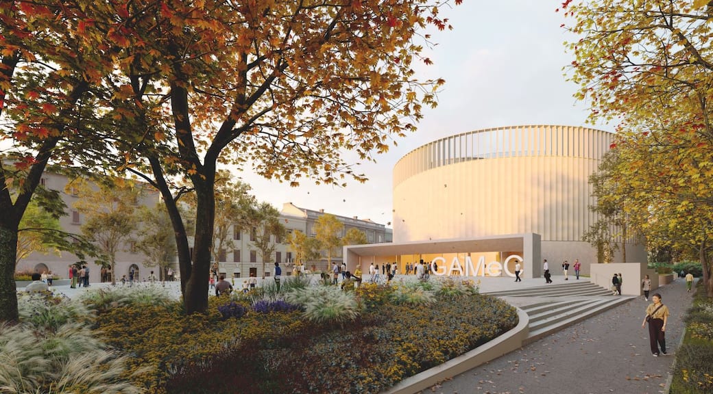 C+S Architects, Piazza GAMeC. Render by GDA-Visualization