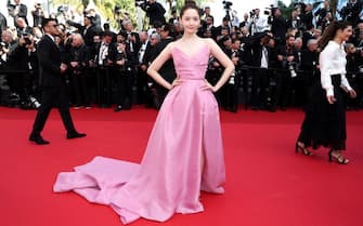 CANNES, FRANCE - MAY 19: Im Yoon-ah attends the "Horizon: An American Saga" Red Carpet at the 77th annual Cannes Film Festival at Palais des Festivals on May 19, 2024 in Cannes, France. (Photo by Pascal Le Segretain/Getty Images)