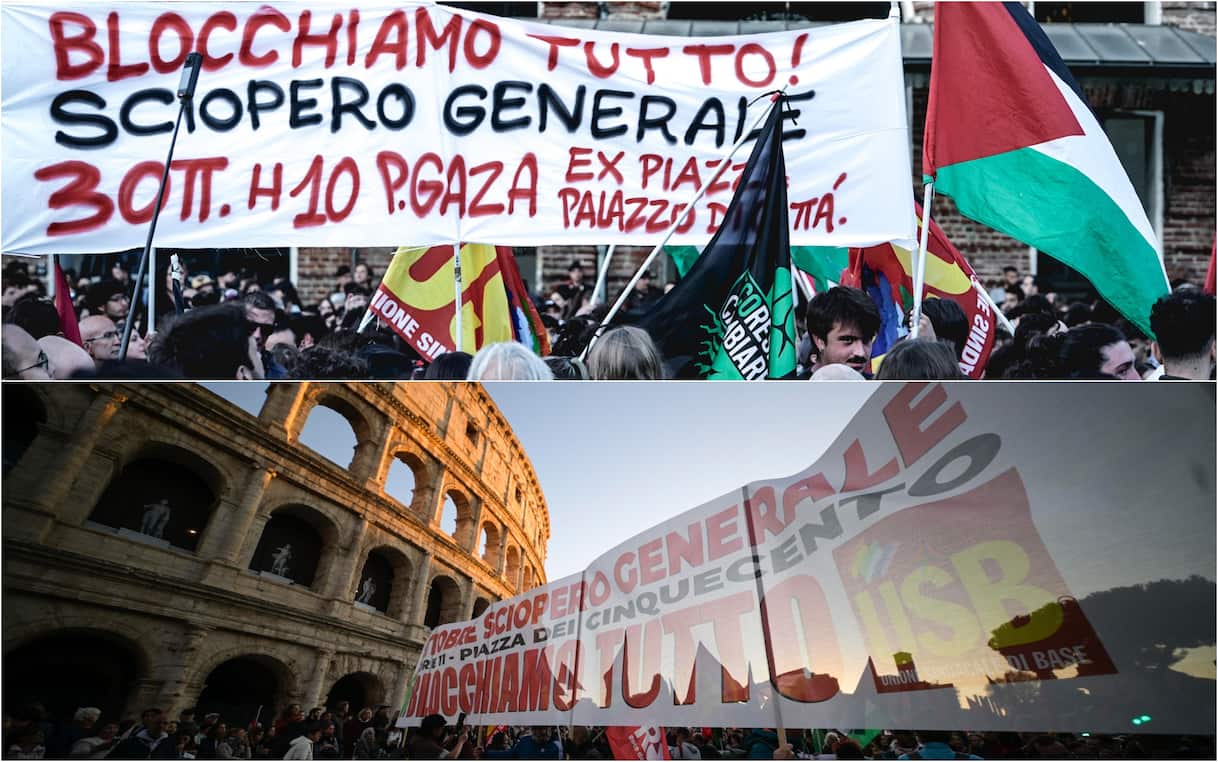 Proteste pro-Palestina, le manifestazioni in tutta Italia. Ancora scontri a Bologna. FOTO