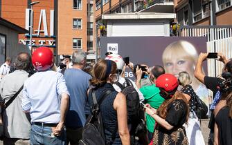 Corteo funebre Raffaella Carrà