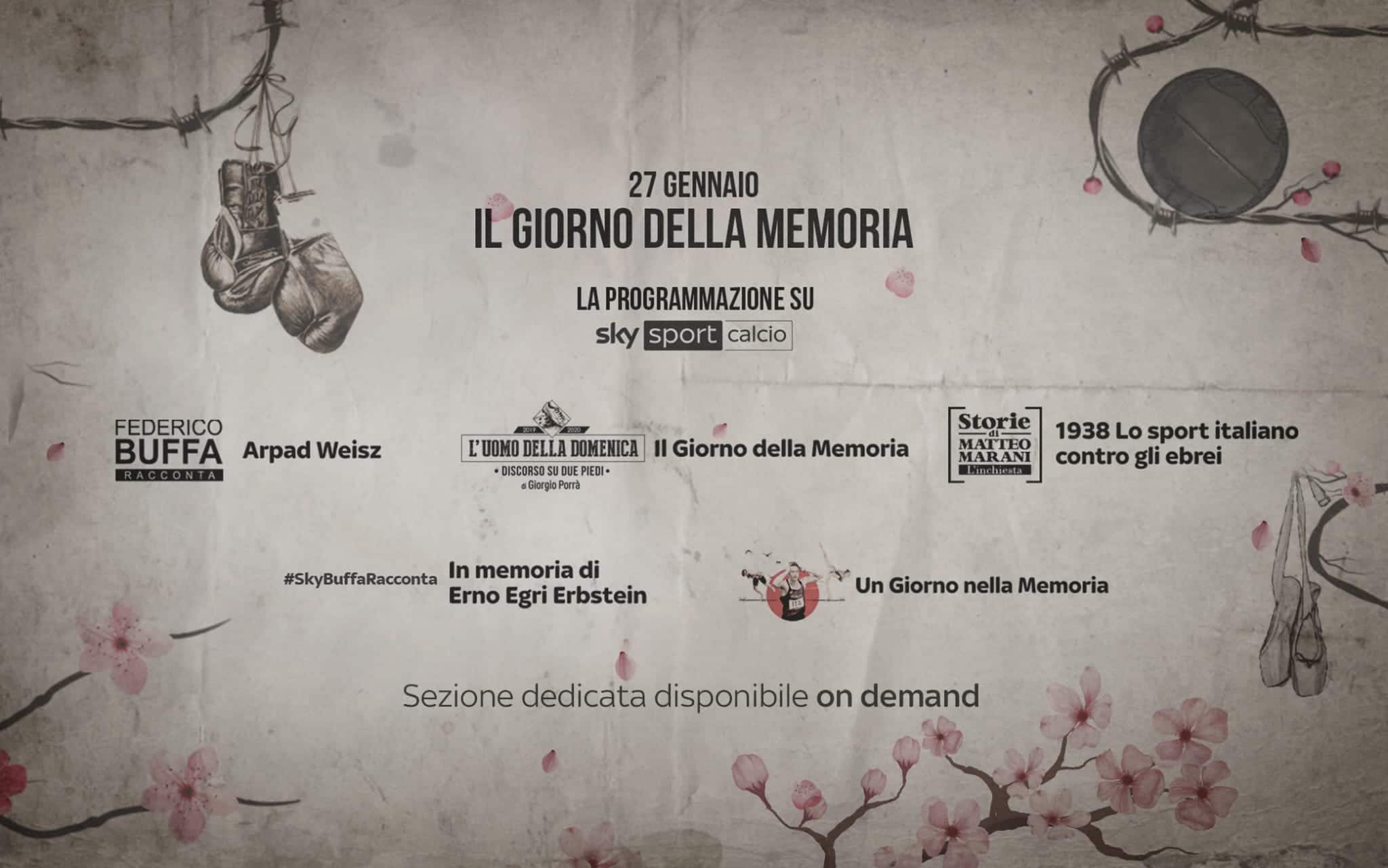 Il giorno della memoria su Sky Sport