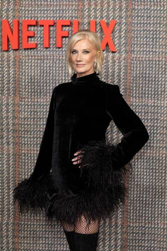 LONDON, ENGLAND - MARCH 05: Joely Richardson attends the UK Series Global Premiere of "The Gentlemen" at the Theatre Royal Drury Lane on March 05, 2024 in London, England. (Photo by Jeff Spicer/WireImage) (Photo by Jeff Spicer/WireImage)