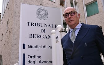 Claudio Salvagni, lawyer of Massimo Bossetti, leaves the Bergamo court after the hearing for the defense to examine the findings of the Yara Gambirasio case. Bergamo, Italy, 13 May 2024.
ANSA/MICHELE MARAVIGLIA