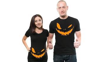 Coppia di t-shirt in tema Halloween