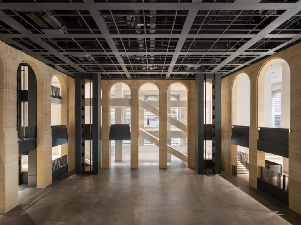 The Fondation Cartier pour l’art contemporain, 2 Place du Palais-Royal, Paris. © Jean Nouvel / ADAGP, Paris, 2025. Photo © Martin Argyroglo