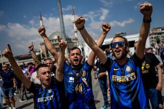 Tifosi dell'Inter a Istanbul