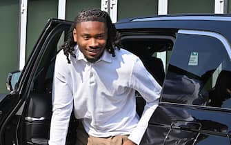 New Juventus player  Khephren Thuram arrives at the J Medical to undergo medical examinations in Turin, Italy, 09 July 2024.  ANSA/ ALESSANDRO DI MARCO